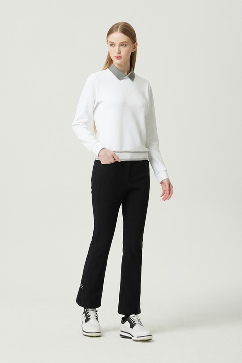 WOMEN WINTER BACK ZIP COLLAR LONG-SLEEVE