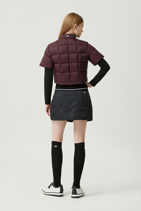 WOMEN WINTER CROPPED DOWN VEST