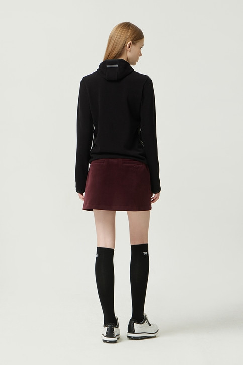 WOMEN WINTER MINI HOOD LONG-SLEEVE