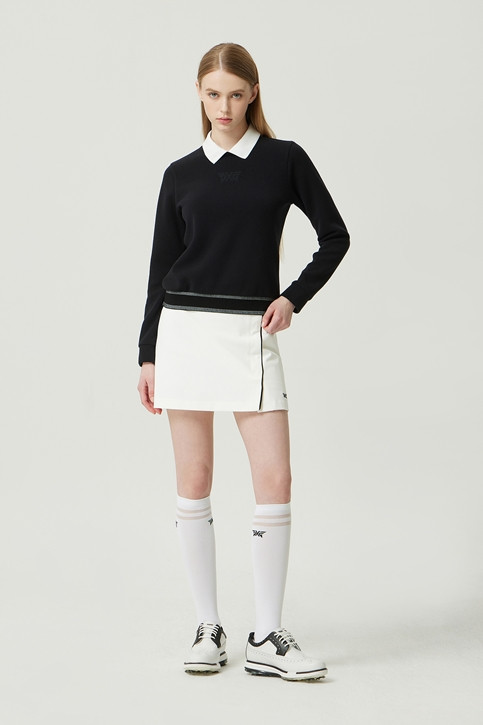 WOMEN WINTER BACK ZIP COLLAR LONG-SLEEVE