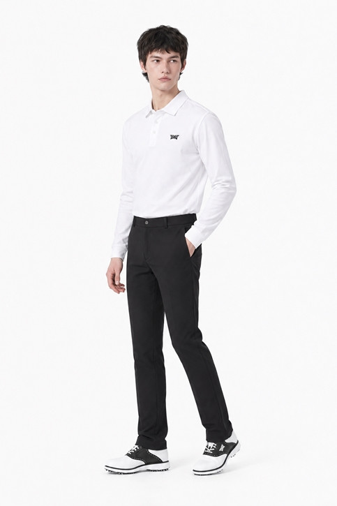 MEN ESSENTITAL BRUSHED COLLAR LONG SLEEVE PKFCM211101 WHITE 상품 이미지 5