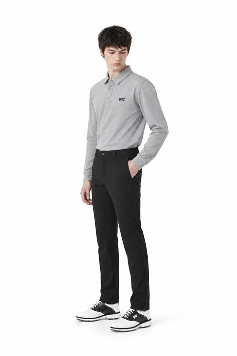 MEN ESSENTITAL BRUSHED COLLAR LONG SLEEVE PKFCM211112 M/GREY 상품 이미지 5