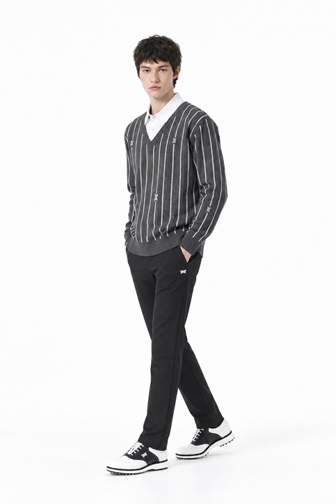 MEN STRIPE PATTERN COLLAR-LAYERED SWEATER PKFPM410512 12,21 상품 이미지 5