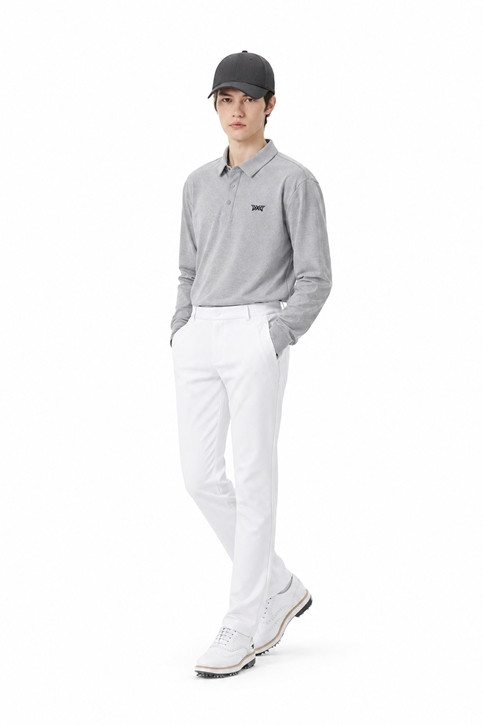 MEN ESSENTIAL SLIM FIT PANTS PKFPM510501 WHITE 상품 이미지 5
