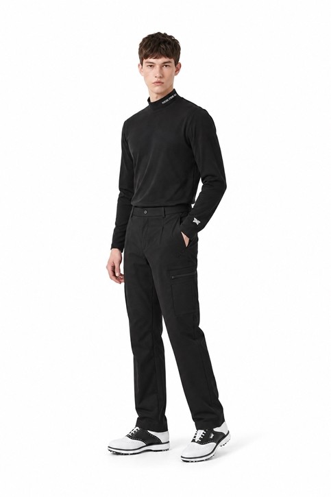 MEN POCKET POINT TAPERED FIT PANTS PKFPM510821 BLACK 상품 이미지 5