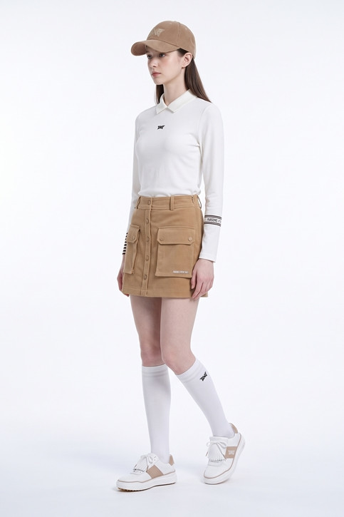 WOMEN SLEEVE DETAIL LONG SLEEVE PKFPW211001 WHITE 상품 이미지 5