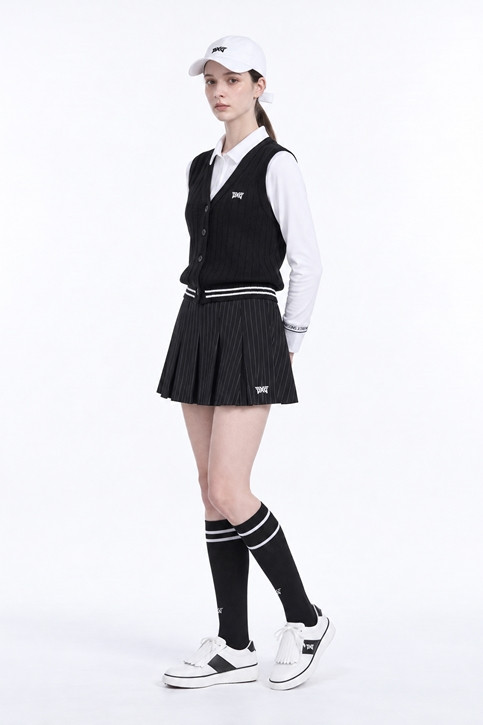 WOMEN OPEN FRONT KNIT VEST PKFPW420221 21 상품 이미지 5