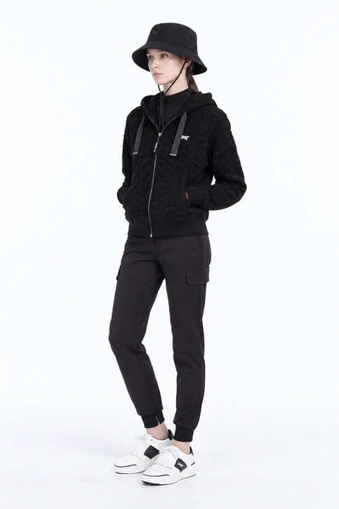 WOMEN DAMASCUS ZIP-UP CARDIGAN PKFPW430621 BLACK 상품 이미지 5