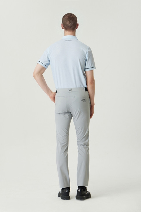 MEN TWO-TONE PRINT COLLAR SHORT SLEEVE