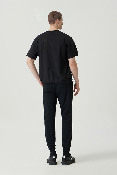 MEN ROUND NECK SHORT SLEEVE ANORAK JACKET