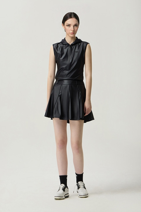 WOMEN HOOD ZIP-UP SHORT SLEEVE