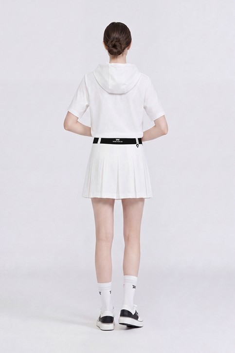 WOMEN TEXTURED PLEATED SKIRT SET-UP