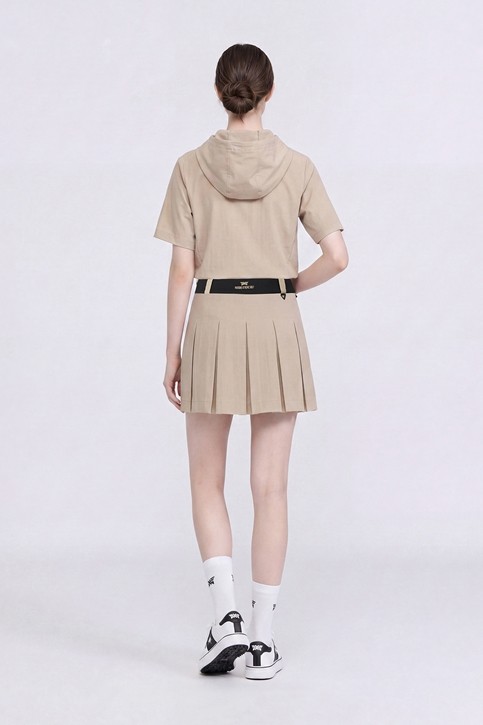 WOMEN TEXTURED PLEATED SKIRT SET-UP