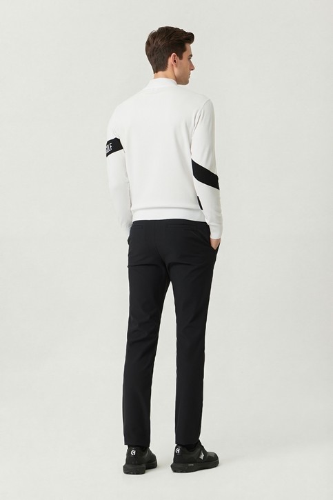 MEN HALF ZIP-UP SWEATER