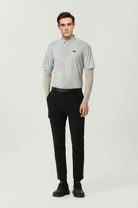 MEN SEMI-TAPERED FIT PANTS