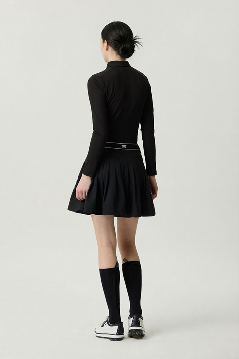 WOMEN BUTTON COLLAR LONG SLEEVE