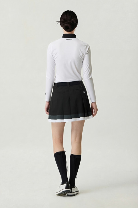 WOMEN LOGO POINT COLLARED LONG SLEEVE