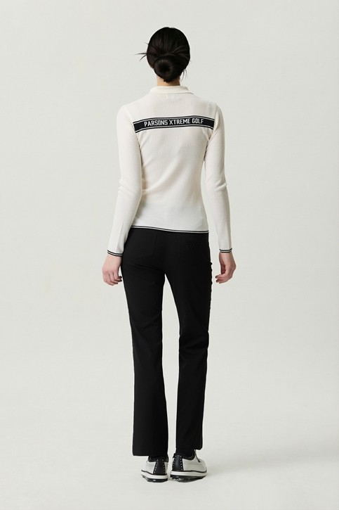 WOMEN SLIM COLLARED SWEATER