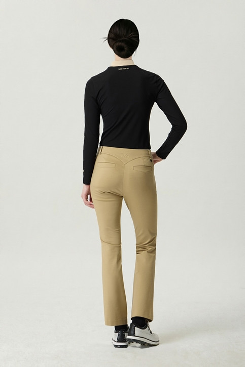 WOMEN LINE POINT SLIM BOOTS CUT PANTS