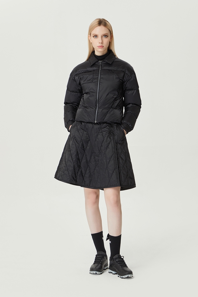 WOMEN WINTER CASUAL COLLARED DOWN JUMPER