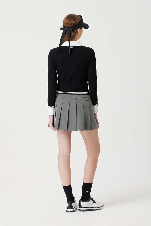 WOMEN COLLARED POINT SWEATER