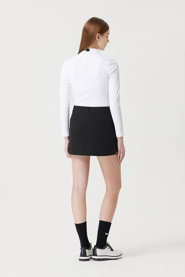 WOMEN SCARF COLLAR LONG-SLEEVE