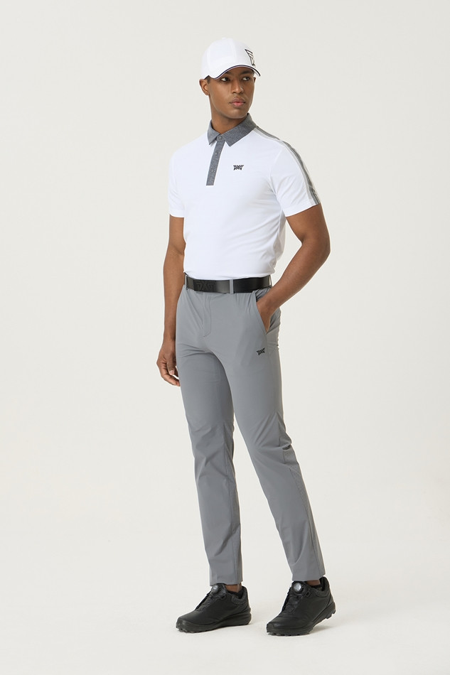 SUMMER KNITTED POINT COLLAR SHORT-SLEEVE