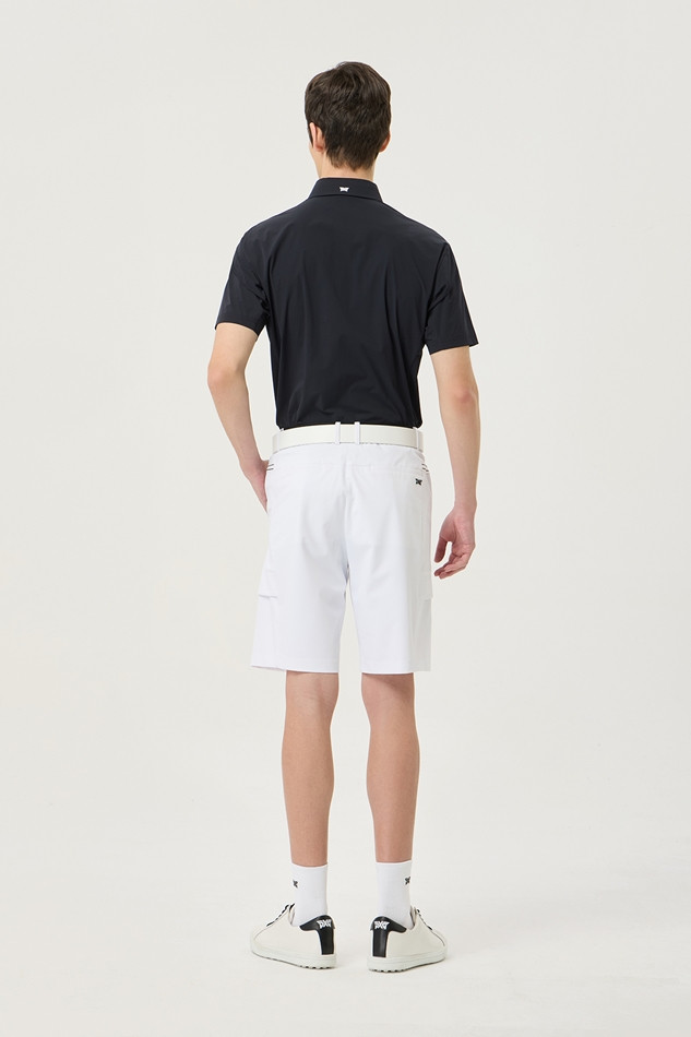 SUMMER WOVEN LOOSE FIT COLLAR SHORT-SLEEVE