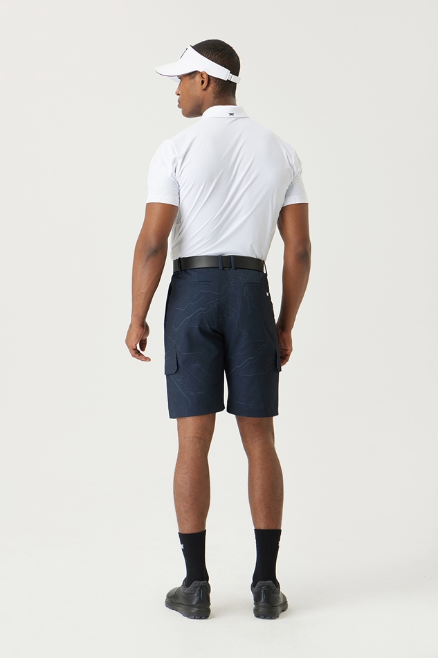 SUMMER PATTERN POINT COLLAR SHORT-SLEEVE