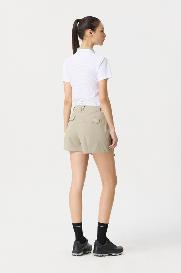 WOMENS SUMMER BASIC COLLARED SHORT-SLEEVE