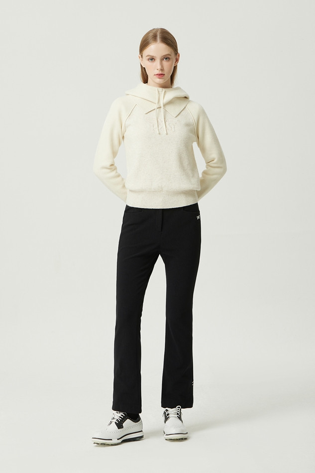 WOMEN WINTER BRUSHED BOOTS CUT PANTS