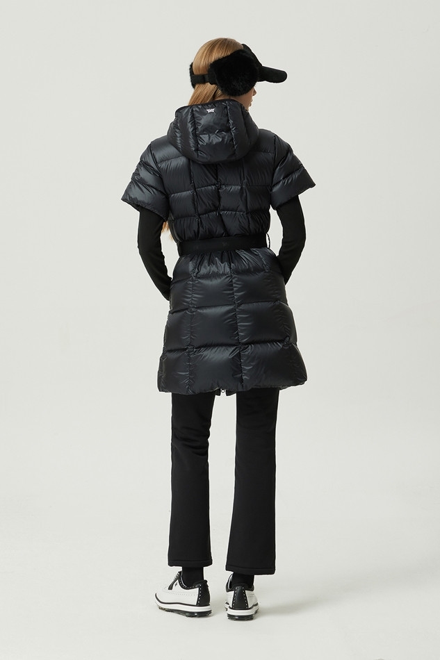 WOMEN WINTER SHORT SLEEVED LONG DOWN