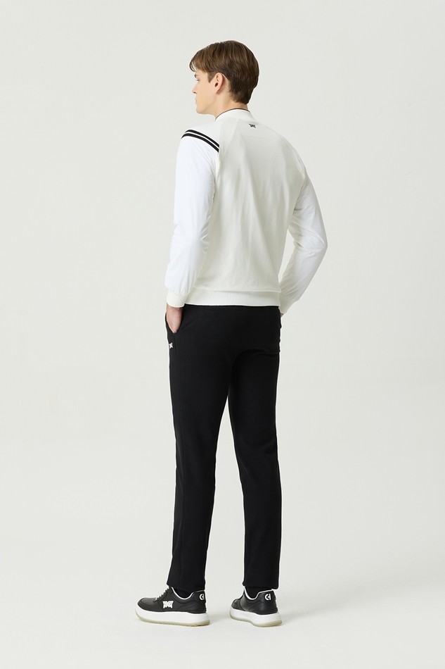 WINTER LINE POINT HALF ZIP WINDPROOF SWEATER