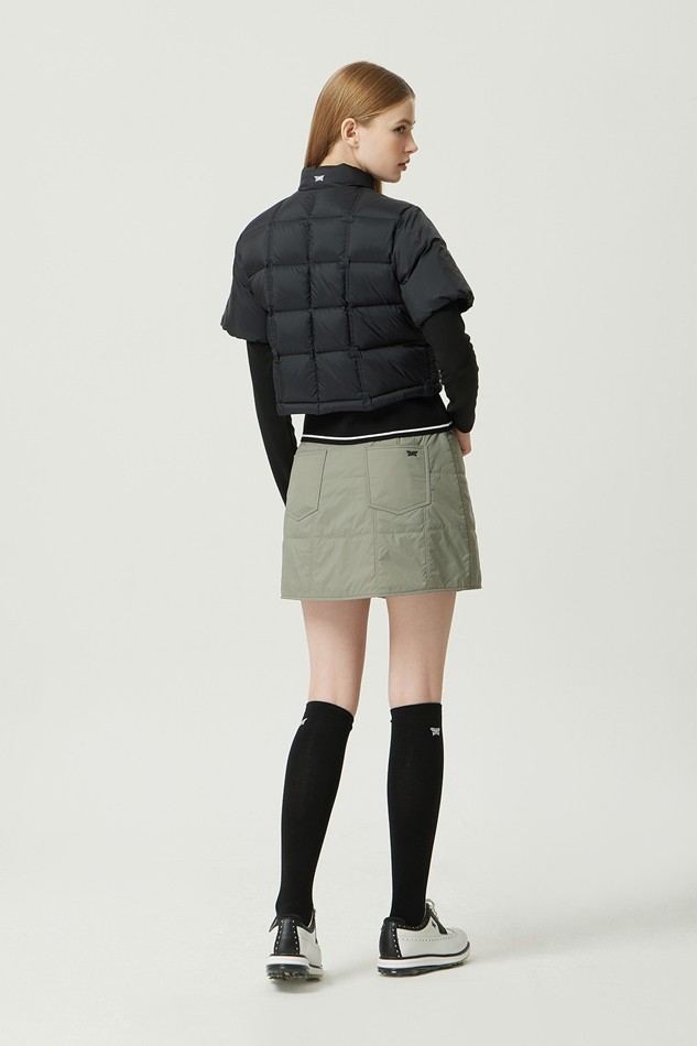 WOMEN WINTER PADDED LAYERED SKIRT