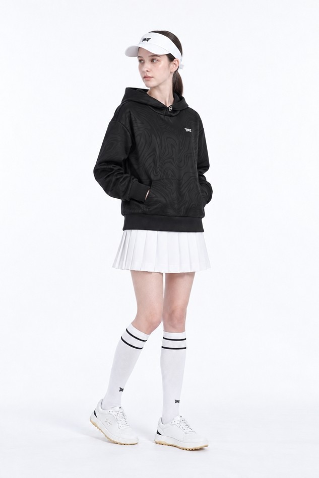 WOMEN DAMASCUS HOOD LONG SLEEVE PKFPW150521 BLACK 상품 이미지 5