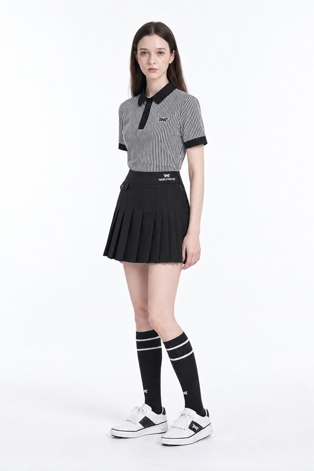 WOMEN ESSENTIAL RIB SHORT SLEEVE PKFPW220221 BLACK 상품 이미지 5