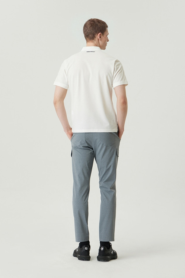 MEN POCKET POINT SEMI-TAPERED FIT PANTS