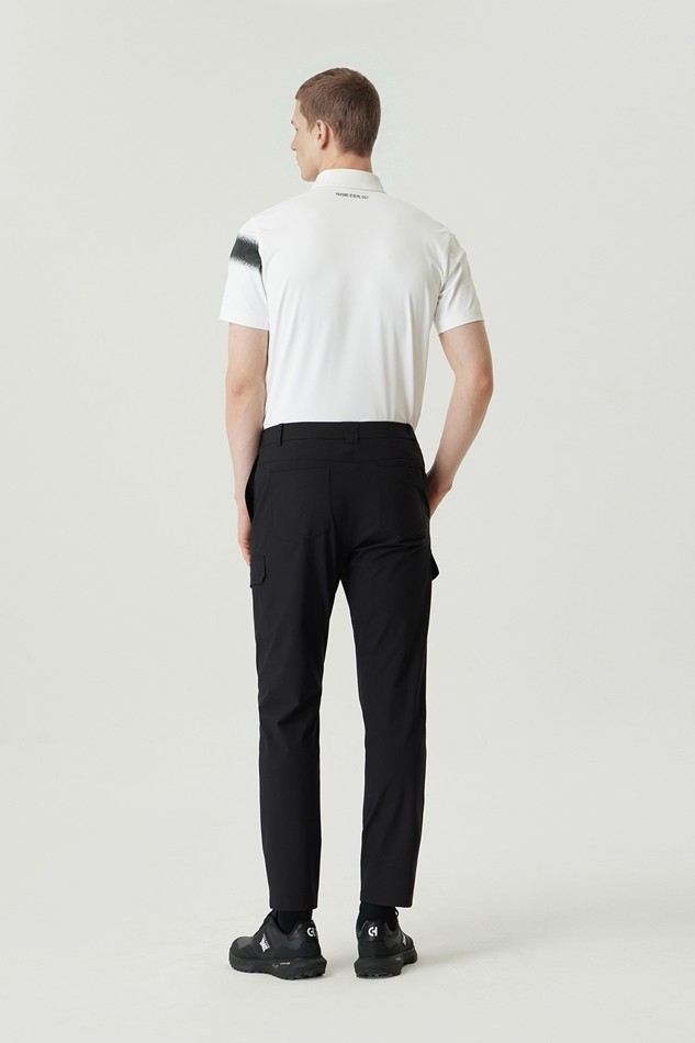 MEN POCKET POINT SEMI-TAPERED FIT PANTS