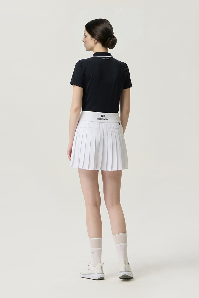 WOMEN BASIC COLLARED SHORT SLEEVE