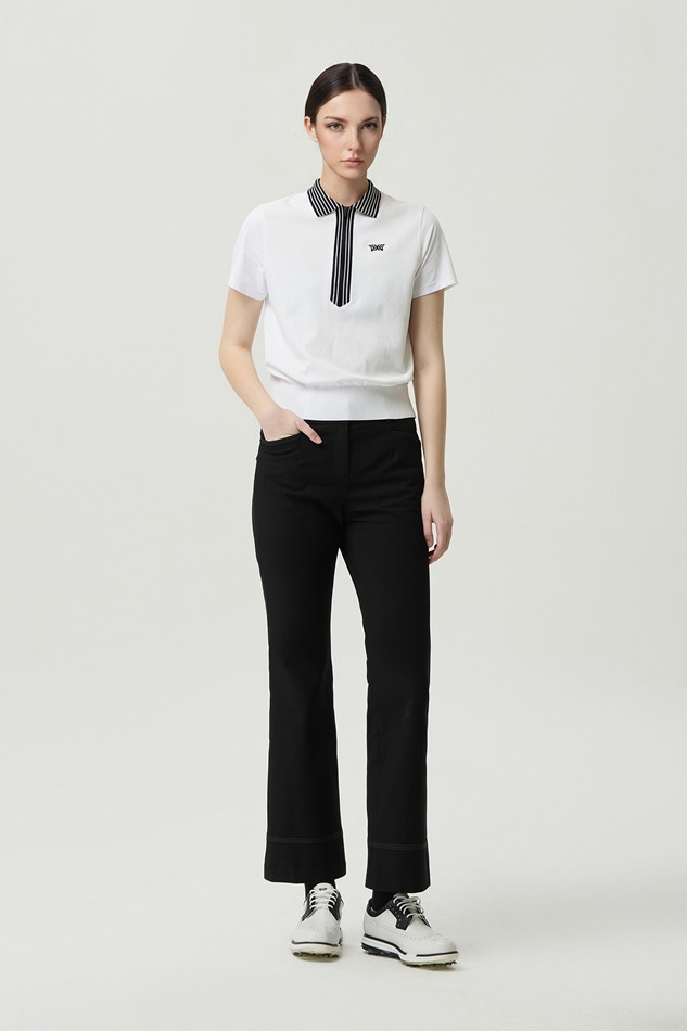 WOMEN TWILL REGULAR BOOTS CUT PANTS
