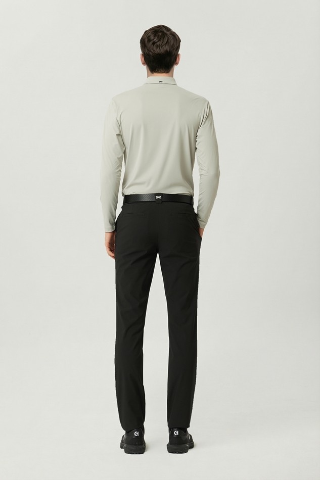 MEN COLOR BLOCKED COLLAR LONG SLEEVE