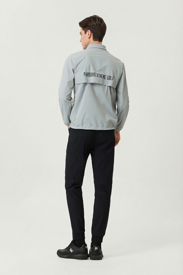 MEN WOVEN LOOSE FIT COLLAR LONG SLEEVE