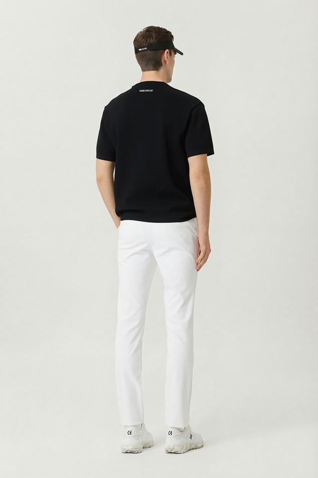 MEN ROUND NECK SHORT SLEEVE SWEATER