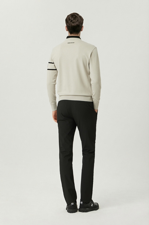 MEN COLLAR LAYERED SWEATER