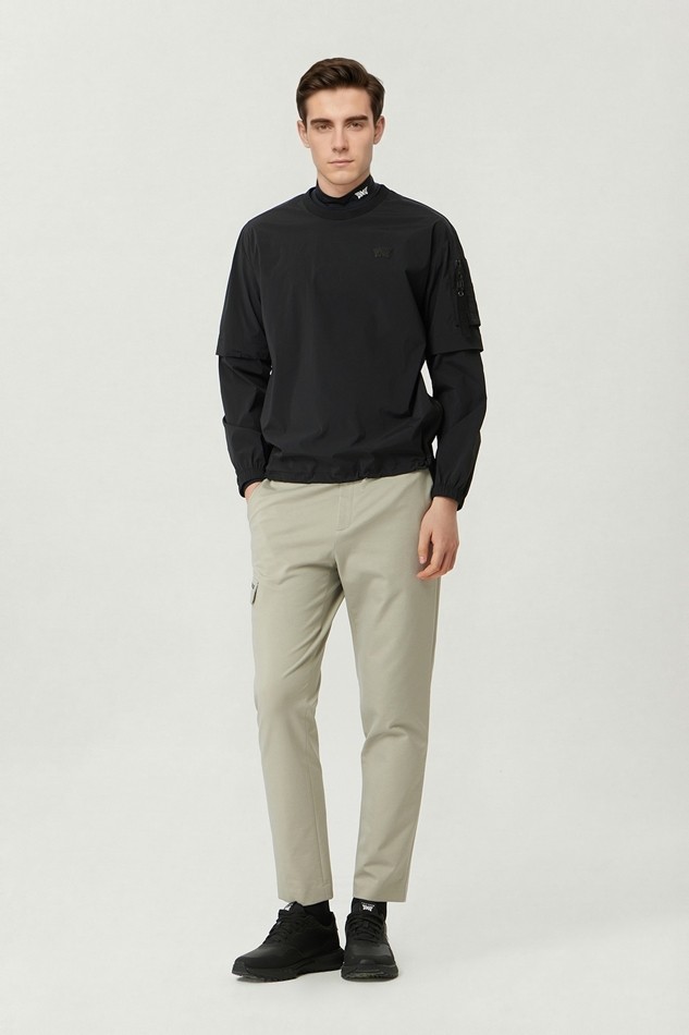 MEN SEMI-TAPERED FIT PANTS