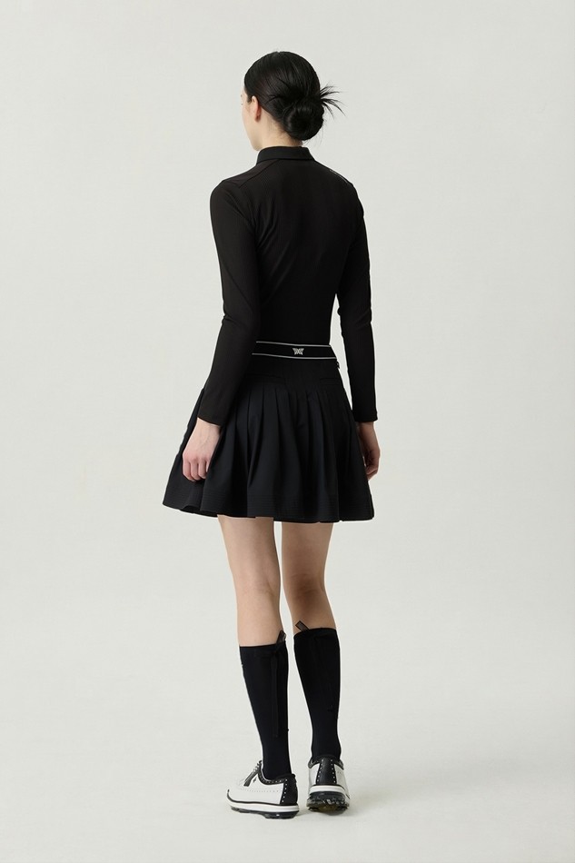 WOMEN BUTTON COLLAR LONG SLEEVE