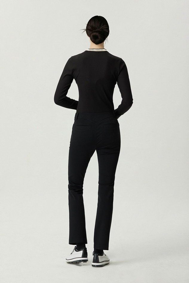 WOMEN LINE POINT SLIM BOOTS CUT PANTS