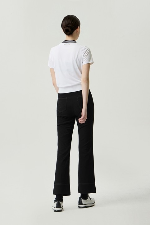 WOMEN TWILL REGULAR BOOTS CUT PANTS