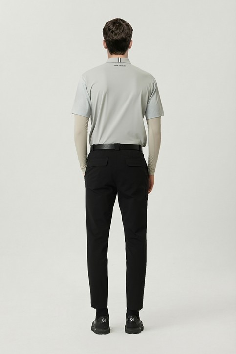 MEN SEMI-TAPERED FIT PANTS