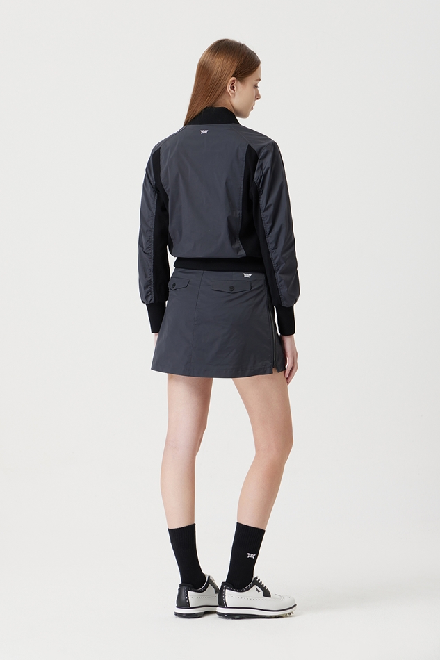 WOMEN SIDE PLEATED SKIRT